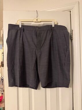 Ron Jon Men's Slate Gray Flat-Front Shorts